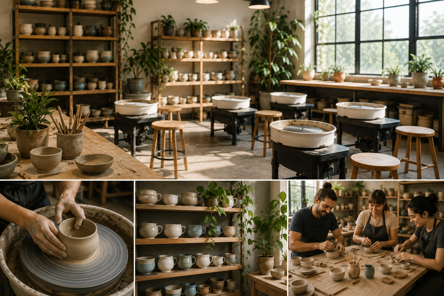 Ceramics studio interior